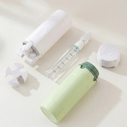 Emportez toute votre routine dans un seul flacon - Distributeur de voyage 4 en 1